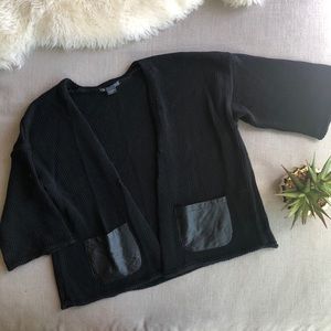 Armani Exchange knitted cape.